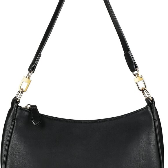 Classic Clutch Shoulder Tote HandBag with 2 Removable Straps and Zipper Retro Cl - Picture 1 of 6